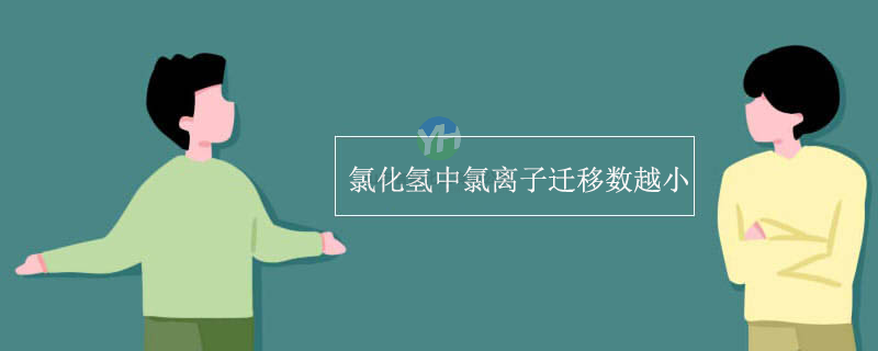 與氯化氫和氯化鉀相比，為什么氫的導(dǎo)電性強(qiáng)，氯的遷移數(shù)較少？